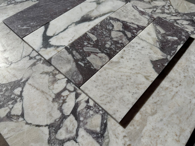 Calacatta Viola Marble Tile 4x12